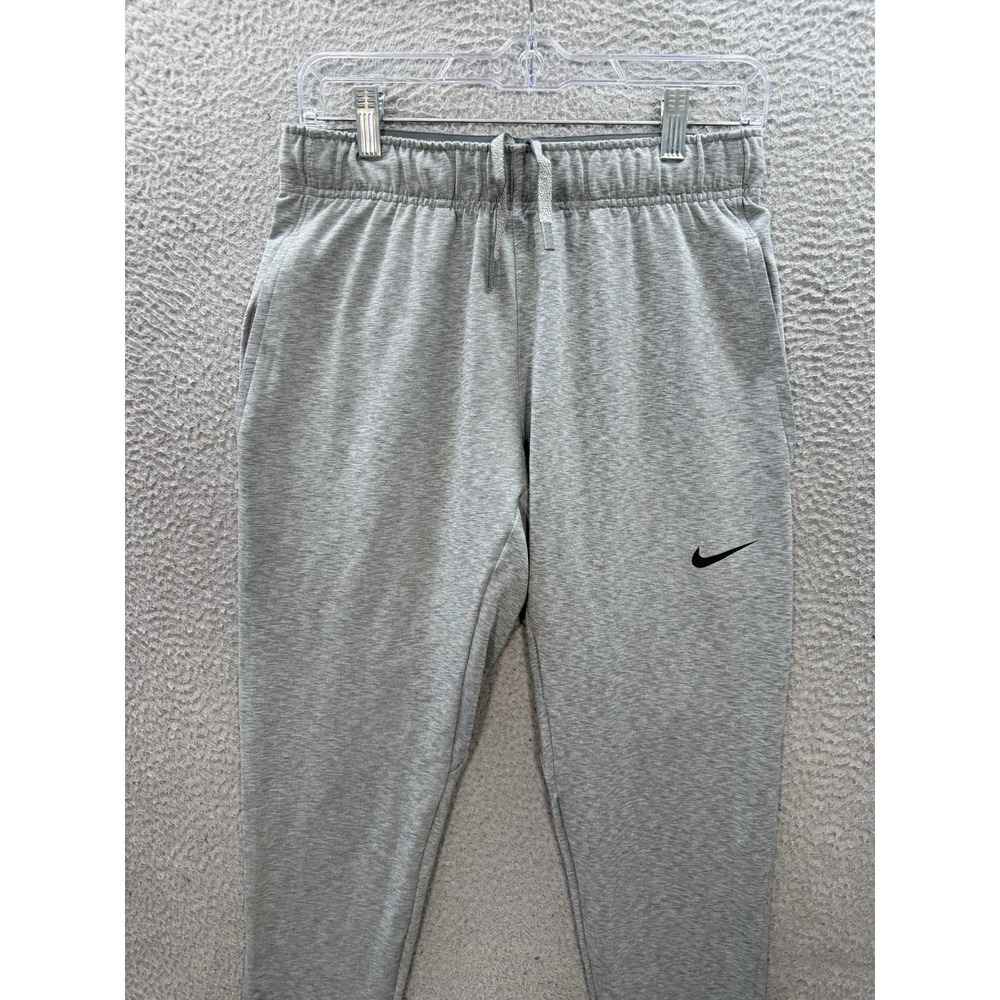 Nike Yoga Pants Womens Small Gray Heather Dri Fit Joggers Stretch Jogging Gym - Picture 8 of 10